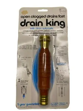 186w Gt Water Drain King #186w 1-1/2 Inch To 4 Opener New Unclog Products