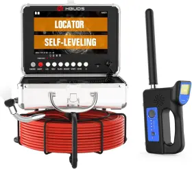 H50dvr 313111668626 Sewer Camera With Locator 165ft Self-leveling 9ftft 1080p Hd Screen Drain