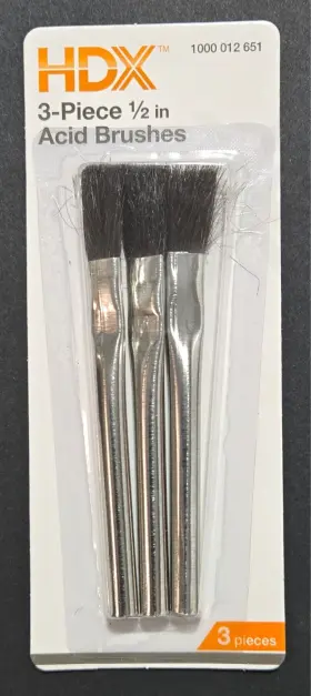 80-721-111 Hdx 1/2 Inch X 5 Horse Hair Bristle Acid Flux Brush Box Of 26 3 Pk