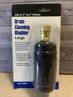 99941 Hfq Large Drain Cleaning Bladder Clogged Sewer Pipe Snake Garden Hose Plumbers Tool