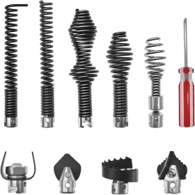 Stzt-01 Hoaixun 10-piece Drain Cleaning Kit Cable Cutter For 5/8 Inch 16mm Port Heavy