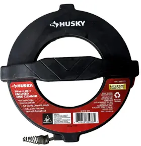 1003 Husky 883652829782 1/4 Inch X 20 Ft. Encased Sink Cleaner