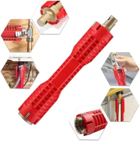 Hx21010410026 Hx-1906001-8in1tool-r-mpm Faucet And Sink Installer 8-in-1 Multi-purpose Wrench Plumbing Tool For Toilet B