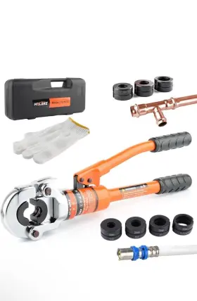 Hzlzrz 445026964982 Pex Tube Fittings Hydraulic Pipe Crimping Tool 1/2 3/4 1i Pro Press Plumbing