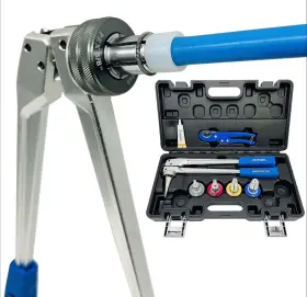 F1960-3 Ibosad F1960-3/8 Manual Pex Pipe Expander Tool Kit With 3/8 Inch 1/2 3/4 1 Expansion Heads Suit