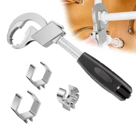 Ibrookauction 616361642744 80mm Universal Double-ended Adjustable Wrench Tool Set Water Pipe Home Repair