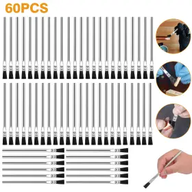 Ibrookauction 616361645578 60x Horsehair Acid Brush 6 X 3/8 Inch Flux For Solder Plumbing Glues Touch Ups