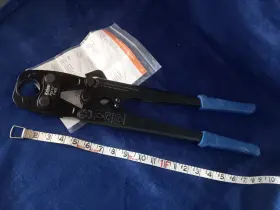 Icrimp 709619246808 Quality Pex Pipe Crimper For 1-1/4 Inch Copper Rings - Ergonomic Grip Included