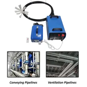 022836 Intsupermai Portable Air Duct Cleaning Machine Dia. 50-1000mm Pipe Industrial / Workshop