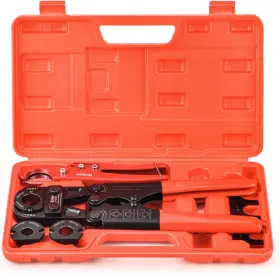 Iwiss 705353561481 Pex Pipe Crimping Tool Kit For Copper Ring With Free Gauge And Cutter