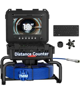 F5800adabtx-5c-30m Jinxin 30m 10 Inch Sewer Drain Pipe Inspection Camera With Self-leveing 512hz Sonde Hd Dvr