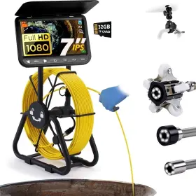 Jq9622 Jqkjcam Sewer Camera 100ft 8500mah 16gb Drain Pipe Line Inspection Came