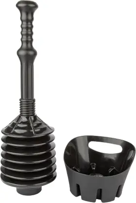 Jsp3514blktry Js Jackson Supplies Black Bellows Accordion Toilet Plunger With