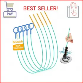 Kellys Collection Dcr30in-5p Reusable Drain Snake Hair Clog Remover 30 Inch 2026 Upgraded Sink D
