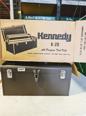 K20b Kennedy Nos K20 All-purpose Tool Box 20 Inch Brown Wrinkle Unused