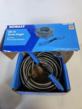 4891693 Kobalt 1/2-in X 50-ft High Carbon Wire Drain Auger