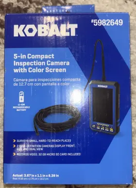 5982649 Kobalt 5 Inch Compact Inspection Camera With Color Screen - New #