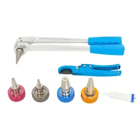 Law307638 Labwork Pex Pipe Expander Tool Kit Precision Manual With 3/8 Inch 1/2 3/4 1 Expansion Heads