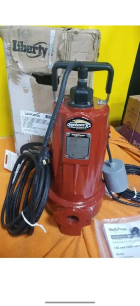 Lsgx202a Liberty Pumps 1ph Grinder Pump 2mnw7 Tether Float 2hp