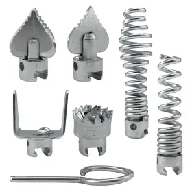 Lyshujli 231 /564 7pcs Drain Cleaner Combination Cutter Head Set 16mm Dredging Combinati