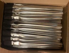 06551931 Made In Usa Pkg Of 144 #06551931 13/16 Inch Long X 1/2 Wide Horsehair Acid Brush 6-1/8