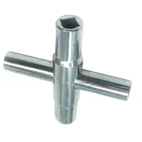34a523 Manufacturer Varies Four Way Steel Water Key