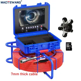 Bl5860djrabtx-7c-30m Maotewang 9inch Sewer Camera 30m/98ft Pipe Inspection With 512hz Self-leveling 720p
