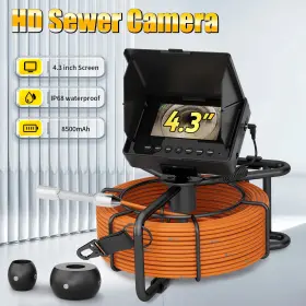 F2529poc17-20m Maotewang 20m Sewer Pipe Inspection Camera 17mm Drain Pipeline Industrial Endoscope