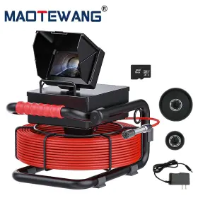 F943drc17-30m Maotewang 30m Sewer Pipe Inspection Camera 17mm Pipeline Endoscope 4.3 Inch Monitor