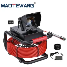 F943drc22-30m Maotewang 30m Sewer Pipe Inspection Camera 22mm Pipeline Endoscope 4.3 Inch Monitor