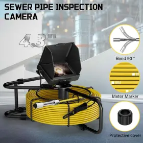 F954dcryc22-30m Maotewang Sewer Camera 4.3 In Lcd Monitor 98.4ft/30m Hd Drain Pipe Inspection