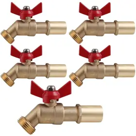 34cety-nl-5 Midline Valve Extended Street Hose Bib Boiler Drain 3/4 Swt/press