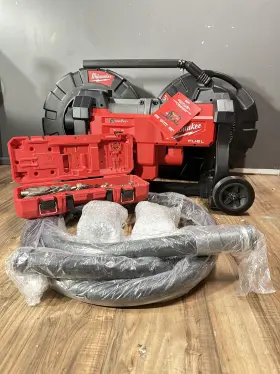2871a-22 Milwaukee M18 Fuel Sewer Sectional Machine With Cable Drive