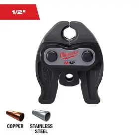 Milwaukee 445004469430 M12 Force Logic 1/2 Inch Copper Press Tool Jaw