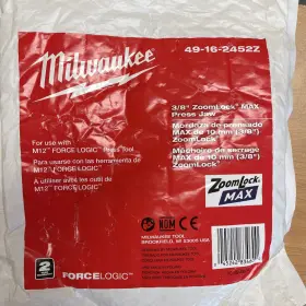 49-16-2452z Milwaukee 3/8 Inch Zoomlock Max Press Jaw For M12 Force Logic Tools