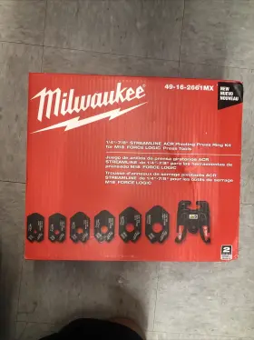 49-16-2661mx Milwaukee 1/4 Inch - 7/8 Streamline Acr Pivoting Press Ring Kit