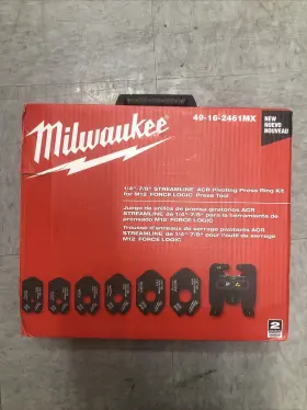 49-16-2461mx Milwaukee 49162461mx 1/4 Inch - 7/8 Streamline Acr Pivoting Press Ring Kit