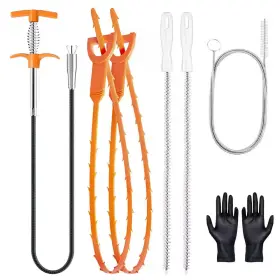 Misopily 313096819891 61 Inch Drain Snake Clog Remover Flexible Grabber Cleaning Tool For Kitchen Bathr