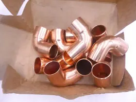 607-2 Nibco 10 Pack 1-1/4 Inch Nom C Copper 90 Degree Close Rough Elbow