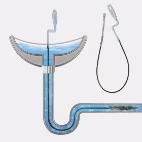 Br240701 Nidoudou Drain Clog Remover. Snake Unclogger Auger For Kitchen Sink Bathr