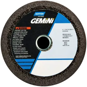 66243510512 Norton Gemini Portable Snagging Abrasive Wheel Type 11 Flaring Cup 5/8 Inch -11