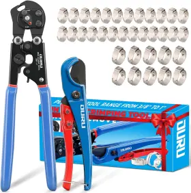 Ouru 313094438445 2 In 1 Ratchet Pex Crimping Tool Cinch And Remove Combo Function Pipe Crimp