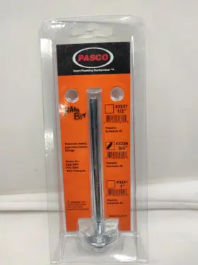 Sch40 Pasco 3239 -3/4 Inch Ram Bit Plastic Pvc Abs Fitting Saver Reamer Ips Sch40. D#04