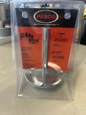 3254 Pasco 4 Inch Ram Bit Plastic Fitting Saver Socket
