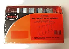 Pasco 671451530059 5300 5-piece Tub And Shower Valve Socket Wrench Set