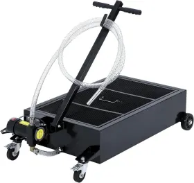 Peakpursuit Daiwrx918n6x1av0bqs6daynzxeh 25 Gallon Oil Drain Pan Low Profile With 110v Electric Pump 8f