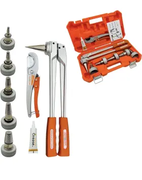 F1960-5-czy Purseter Manual Pex Pipe Expander Tool Kit With 5pcs Be 3/8 Inch 1/2 5/8 3/4 1 Expansion