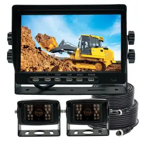 Rapidobserve 602938047340 Ahd 1080p 7 Inch Wired Monitor Rear View Reverse Backup Night Vision Two-camera
