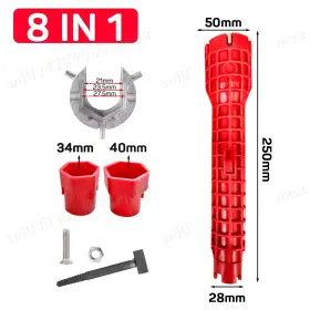 Rapidroo-shop 313050527510 14 In 1 Multifunction Faucet Sink Installer Wrench Plumbing Tool Water Pipe Span