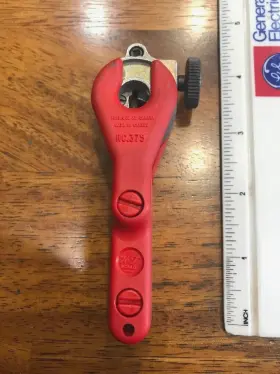 Rc.375 Ratch-cut 043099603752 Rapid Pipe Cutter Red Ratcheting Tube Nylon Handle 3/8 Inch Max Dia